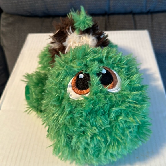 Stuffies Other - Stuffies Fluffy Turtle. 9” long & face 5” wide. Zipper at mouth.